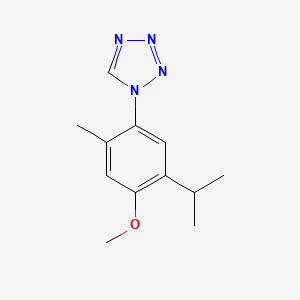 1-[4-methoxy-2-methyl-5-(propan-2-yl)phenyl]-1H-tetrazole