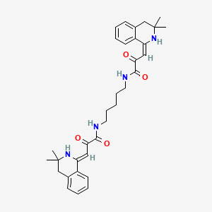 molecular formula C33H40N4O4 B14944267 (3Z,3'E)-N,N'-1,5-Pentanediylbis[3-(3,3-dimethyl-3,4-dihydro-1(2H)-isoquinolinylidene)-2-oxopropanamide] 