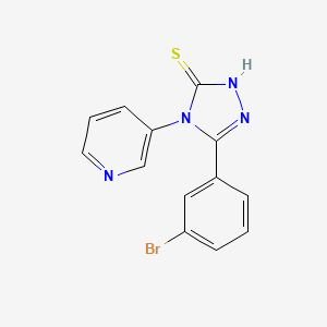 molecular formula C13H9BrN4S B14944305 5-(3-Bromophenyl)-4-(pyridin-3-yl)-1,2,4-triazole-3-thiol 