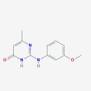 molecular formula C12H13N3O2 B14944320 2-[(3-methoxyphenyl)amino]-6-methylpyrimidin-4(3H)-one 