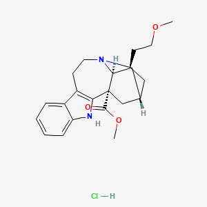 molecular formula C22H29ClN2O3 B1494437 18-甲氧基冠花啶盐酸盐，(+/-)- CAS No. 266686-77-5