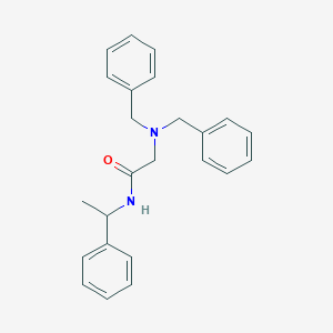 2-(dibenzylamino)-N-(1-phenylethyl)acetamide