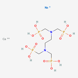 molecular formula C6H20CaN2NaO12P4+3 B1494442 (Ethylenebis(nitrilobis(methylene)))tetrakisphosphonic acid, calcium sodium salt CAS No. 85480-89-3