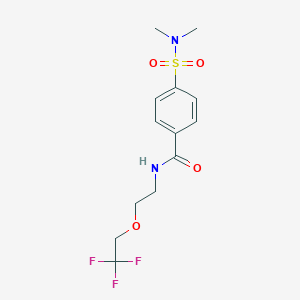 4-(dimethylsulfamoyl)-N-[2-(2,2,2-trifluoroethoxy)ethyl]benzamide