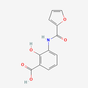 molecular formula C12H9NO5 B14944434 3-(Furan-2-carboxamido)-2-hydroxybenzoic acid 