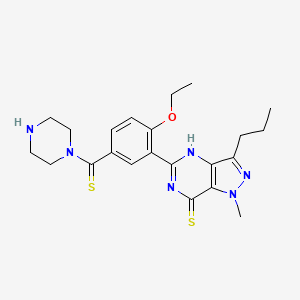 molecular formula C22H28N6OS2 B1494448 二硫代乙基卡波地那非 CAS No. 1610830-81-3