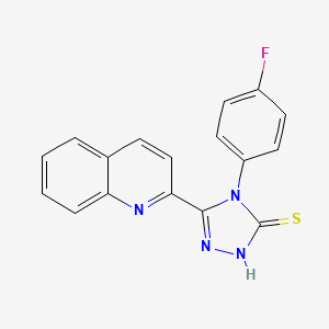 molecular formula C17H11FN4S B14944508 4-(4-fluorophenyl)-3-quinolin-2-yl-1H-1,2,4-triazole-5-thione CAS No. 697239-65-9