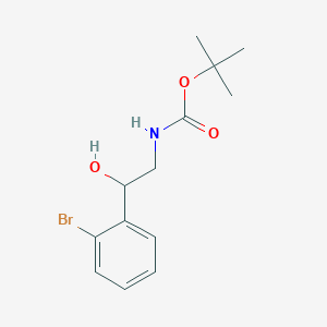 molecular formula C13H18BrNO3 B1494453 N-Boc-2-(2-bromophenyl)-2-hydroxyethanamine 