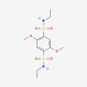 molecular formula C12H20N2O6S2 B14944540 N,N'-diethyl-2,5-dimethoxybenzene-1,4-disulfonamide 