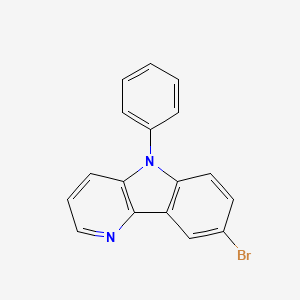 molecular formula C17H11BrN2 B1494455 8-Bromo-5-phenyl-5H-pyrido[3,2-b]indole CAS No. 1449401-87-9