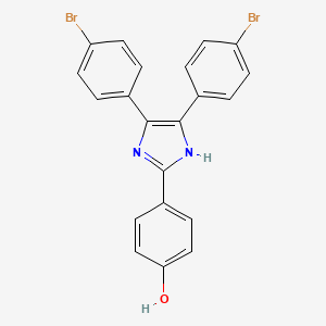 4-[4,5-bis(4-bromophenyl)-1H-imidazol-2-yl]phenol