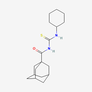 molecular formula C18H28N2OS B14944640 Thiourea, 1-(adamantane-1-carbonyl)-3-cyclohexyl- 