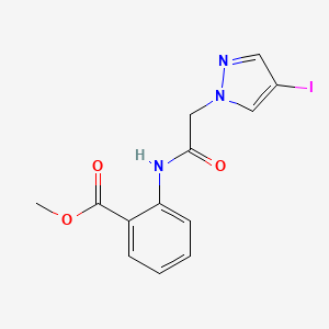 methyl 2-{[(4-iodo-1H-pyrazol-1-yl)acetyl]amino}benzoate