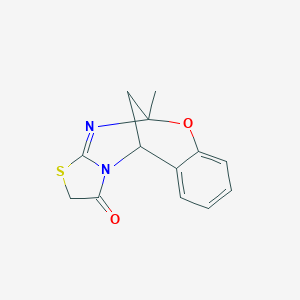 5-methyl-5H,11H-5,11-methano[1,3]thiazolo[2,3-d][1,3,5]benzoxadiazocin-1(2H)-one