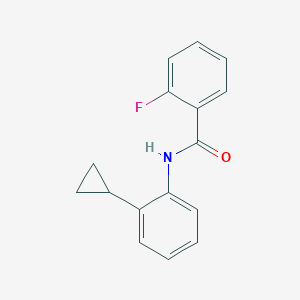 molecular formula C16H14FNO B14944696 N-(2-cyclopropylphenyl)-2-fluorobenzamide CAS No. 728030-86-2