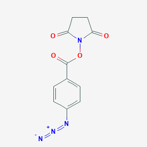 molecular formula C11H8N4O4 B149447 4-叠氮基苯甲酰氧基琥珀酰亚胺 CAS No. 53053-08-0
