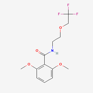 2,6-dimethoxy-N-[2-(2,2,2-trifluoroethoxy)ethyl]benzamide