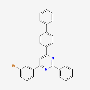 4-([1,1'-Biphenyl]-4-yl)-6-(3-bromophenyl)-2-phenylpyrimidine
