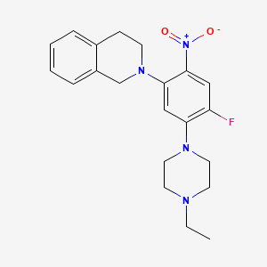 2-[5-(4-Ethylpiperazin-1-yl)-4-fluoro-2-nitrophenyl]-1,2,3,4-tetrahydroisoquinoline