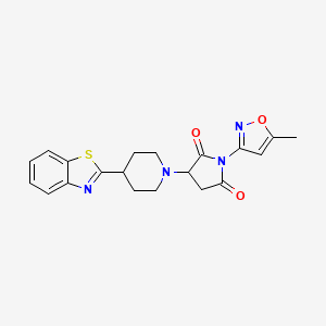 3-[4-(1,3-Benzothiazol-2-yl)piperidin-1-yl]-1-(5-methyl-1,2-oxazol-3-yl)pyrrolidine-2,5-dione