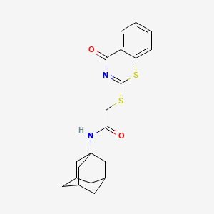 N-1-adamantyl-2-[(4-oxo-4H-1,3-benzothiazin-2-yl)thio]acetamide