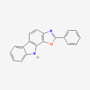 molecular formula C19H12N2O B1494484 10H-Oxazolo[5,4-a]carbazole, 2-phenyl- 