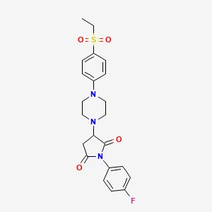 3-{4-[4-(Ethylsulfonyl)phenyl]piperazin-1-yl}-1-(4-fluorophenyl)pyrrolidine-2,5-dione