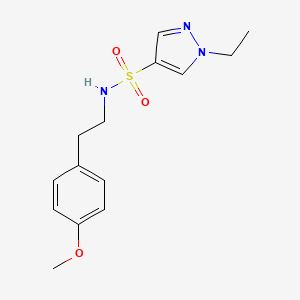 molecular formula C14H19N3O3S B14944871 1-ethyl-N-[2-(4-methoxyphenyl)ethyl]-1H-pyrazole-4-sulfonamide 