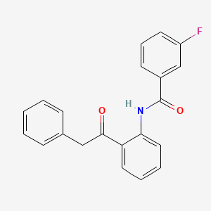 3-fluoro-N-[2-(phenylacetyl)phenyl]benzamide