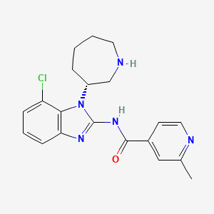 molecular formula C20H22ClN5O B1494501 (R)-N-(1-(azepan-3-yl)-7-chloro-1H-benzo[d]imidazol-2-yl)-2-methylisonicotinamide 