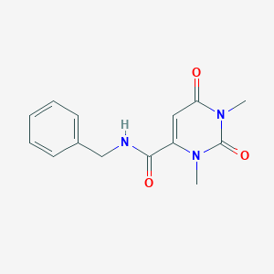 molecular formula C14H15N3O3 B14945010 N-benzyl-1,3-dimethyl-2,6-dioxo-1,2,3,6-tetrahydropyrimidine-4-carboxamide 