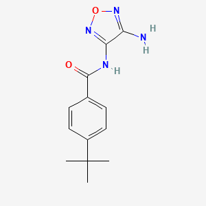 molecular formula C13H16N4O2 B14945063 N-(4-amino-1,2,5-oxadiazol-3-yl)-4-tert-butylbenzamide CAS No. 696647-76-4