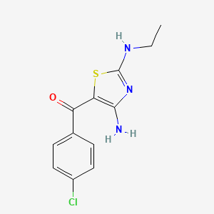 [4-Amino-2-(ethylamino)-1,3-thiazol-5-yl](4-chlorophenyl)methanone