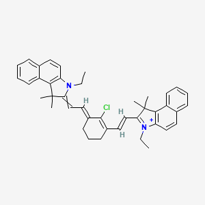 molecular formula C42H44ClN2+ B1494520 2-((E)-2-((E)-2-chloro-3-((E)-2-(3-ethyl-1,1-dimethyl-1H-benzo[e]indol-2(3H)-ylidene)ethylidene)cyclohex-1-enyl)vinyl)-3-ethyl-1,1-dimethyl-1H-benzo[e]indolium iodide 