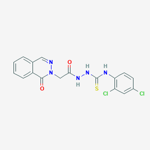 molecular formula C17H13Cl2N5O2S B14945235 N-(2,4-dichlorophenyl)-2-[(1-oxophthalazin-2(1H)-yl)acetyl]hydrazinecarbothioamide 