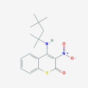 3-nitro-4-[(2,4,4-trimethylpentan-2-yl)amino]-2H-thiochromen-2-one