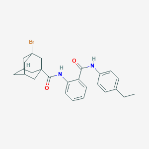 molecular formula C26H29BrN2O2 B14945292 3-Bromo-N-{2-[(4-ethylphenyl)carbamoyl]phenyl}adamantane-1-carboxamide 