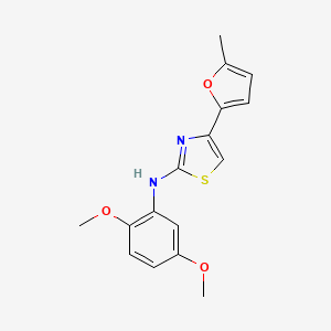 molecular formula C16H16N2O3S B14945303 N-(2,5-dimethoxyphenyl)-4-(5-methylfuran-2-yl)-1,3-thiazol-2-amine 