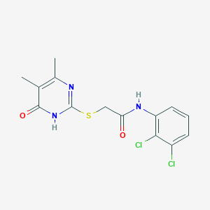 molecular formula C14H13Cl2N3O2S B14945307 N-(2,3-dichlorophenyl)-2-[(4,5-dimethyl-6-oxo-1,6-dihydropyrimidin-2-yl)sulfanyl]acetamide 