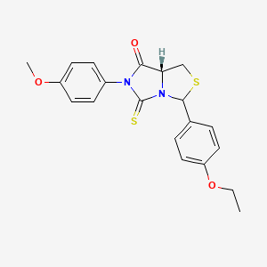 molecular formula C20H20N2O3S2 B14945314 (7aR)-3-(4-ethoxyphenyl)-6-(4-methoxyphenyl)-5-thioxotetrahydro-7H-imidazo[1,5-c][1,3]thiazol-7-one 