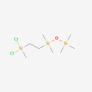 molecular formula C8H22Cl2OSi3 B1494533 1-(2-(Dichloro(methyl)silyl)ethyl)-1,1,3,3,3-pentamethyldisiloxane 