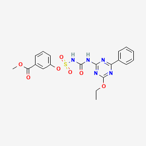 Methyl 3-({[(4-ethoxy-6-phenyl-1,3,5-triazin-2-yl)carbamoyl]sulfamoyl}oxy)benzoate