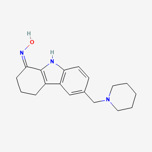 (1Z)-N-hydroxy-6-(piperidin-1-ylmethyl)-2,3,4,9-tetrahydro-1H-carbazol-1-imine