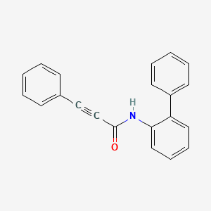 molecular formula C21H15NO B14945380 2-Propynamide, N-[1,1'-biphenyl]-2-yl-3-phenyl- 