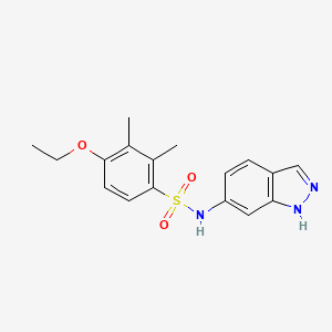 molecular formula C17H19N3O3S B14945411 4-ethoxy-N-(1H-indazol-6-yl)-2,3-dimethylbenzenesulfonamide 