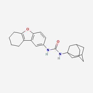 Urea, N-(6,7,8,9-tetrahydrobenzo[b]benzofuran-2-yl)-N'-tricyclo[3.3.1.1(3,7)]dec-1-yl-