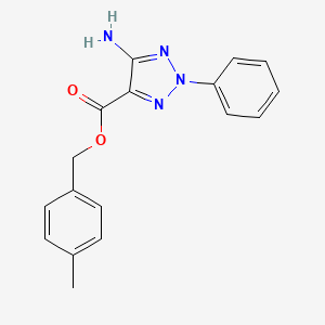 molecular formula C17H16N4O2 B14945456 4-methylbenzyl 5-amino-2-phenyl-2H-1,2,3-triazole-4-carboxylate 