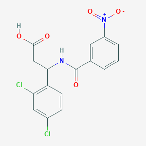 molecular formula C16H12Cl2N2O5 B14945474 3-(2,4-Dichlorophenyl)-3-[(3-nitrobenzoyl)amino]propanoic acid 