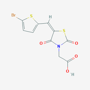 [5-(5-Bromothiophen-2-ylmethylene)-2,4-dioxothiazolidin-3-yl]acetic acid