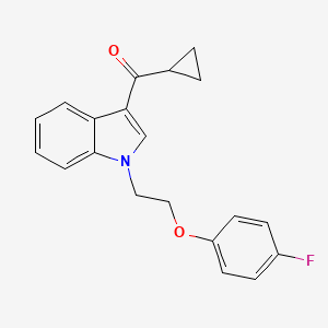 cyclopropyl{1-[2-(4-fluorophenoxy)ethyl]-1H-indol-3-yl}methanone